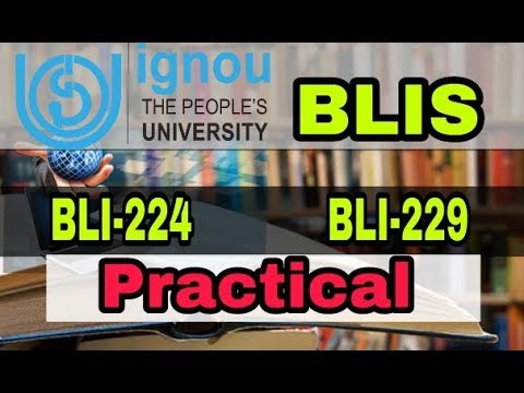 IGNOU RC Srinagar BLIS Practical Exam Dec 2023 